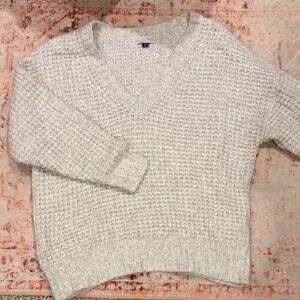 American Eagle Cozy Knit V-Neck Sweater